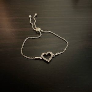 Diamond heart bracelet
